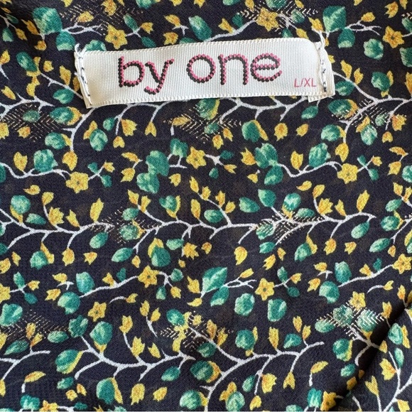 BY ONE romantic Floral Print Long Sleeve Maxi prairie Dress (French Designer) - Picture 2 of 8